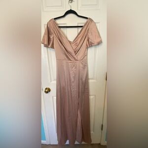 Pink maxi dress